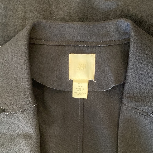 Navy Trench with Unfinished edges - Picture 6 of 8